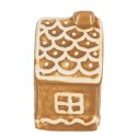 Clayre & Eef Lebkuchenhaus 6x4x7 cm Braun Keramik