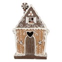 Clayre & Eef Maison en pain d'épices avec LED 14x9x21 cm Marron Plastique