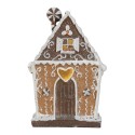 Clayre & Eef Maison en pain d'épices avec LED 14x9x21 cm Marron Plastique