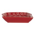 Clayre & Eef Dinner Plate House 15x19x3 cm Red Ceramic