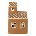Clayre & Eef Portacandela Casa 10x10x16 cm Marrone Ceramica