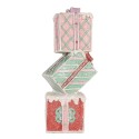 Clayre & Eef Decorazione di Natalizie Regalo 14x16x36 cm Rosso Plastica