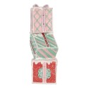 Clayre & Eef Decorazione di Natalizie Regalo 14x16x36 cm Rosso Plastica