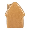 Clayre & Eef Maison en pain d'épices avec LED 8x6x11 cm Marron Céramique