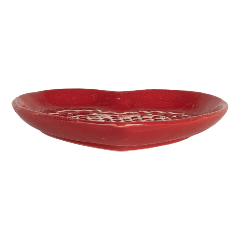 Clayre & Eef Dinner Plate Gingerbread house 17x17x3 cm Red Ceramic
