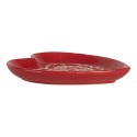 Clayre & Eef Dinner Plate Gingerbread house 17x17x3 cm Red Ceramic