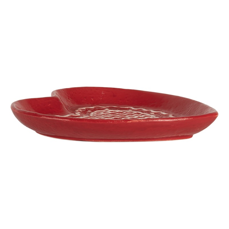 Clayre & Eef Dinner Plate Gingerbread house 17x17x3 cm Red Ceramic