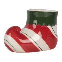 Clayre & Eef Pot de fleurs 15x8x10 cm Rouge Céramique