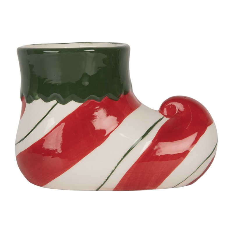 Clayre & Eef Pot de fleurs 15x8x10 cm Rouge Céramique