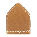 Clayre & Eef Casa di pan di zenzero con LED 8x6x10 cm Marrone Ceramica