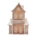 Clayre & Eef Maison en pain d'épices avec LED 16x8x23 cm Marron Plastique
