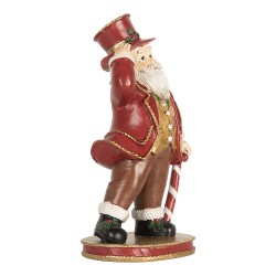 Clayre & Eef Decorazione di Natalizie Albero di Natale 12x9x21 cm Rosso Plastica