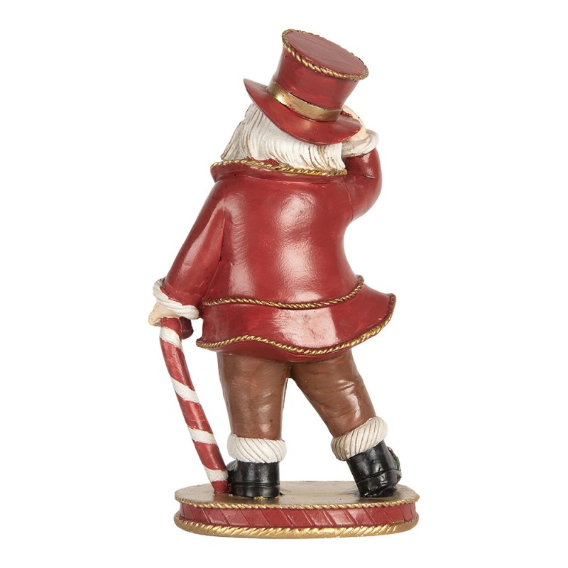 Clayre & Eef Decorazione di Natalizie Albero di Natale 12x9x21 cm Rosso Plastica