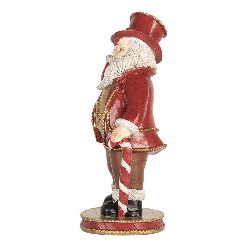 Clayre & Eef Decorazione di Natalizie Albero di Natale 12x9x21 cm Rosso Plastica