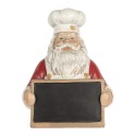Clayre & Eef Decorazione di Natalizie Babbo Natale 24x16x30 cm Rosso Plastica
