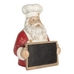 Clayre & Eef Decorazione di Natalizie Babbo Natale 24x16x30 cm Rosso Plastica