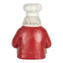 Clayre & Eef Decorazione di Natalizie Babbo Natale 24x16x30 cm Rosso Plastica