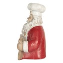 Clayre & Eef Decorazione di Natalizie Babbo Natale 24x16x30 cm Rosso Plastica