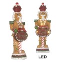 Clayre & Eef Kerstdecoratie Beeld Notenkraker 3 x AAA Bruin Kunststof