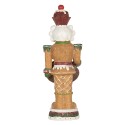 Clayre & Eef Kerstdecoratie Beeld Notenkraker 3 x AAA Bruin Kunststof