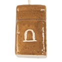 Clayre & Eef Christmas Ornament House 4x4x7 cm Brown Ceramic