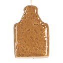 Clayre & Eef Christmas Ornament House 4x4x7 cm Brown Ceramic