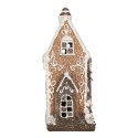 Clayre & Eef Maison en pain d'épices avec LED 15x9x21 cm Marron Plastique