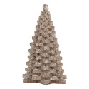 Clayre & Eef Decoratie Kerstboom 15x14x25 cm Bruin Kunststof