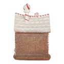 Clayre & Eef Casa di pan di zenzero con LED 16x12x23 cm Marrone Plastica