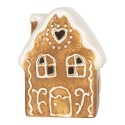 Clayre & Eef Décoration Maison avec LED 8x6x11 cm Marron Céramique