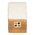 Clayre & Eef Décoration Maison avec LED 8x6x11 cm Marron Céramique