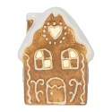 Clayre & Eef Décoration Maison avec LED 8x6x11 cm Marron Céramique