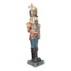 Clayre & Eef Beeld Notenkraker 31x23x99 cm Blauw Kunststof