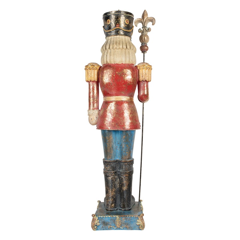 Clayre & Eef Beeld Notenkraker 31x23x99 cm Blauw Kunststof