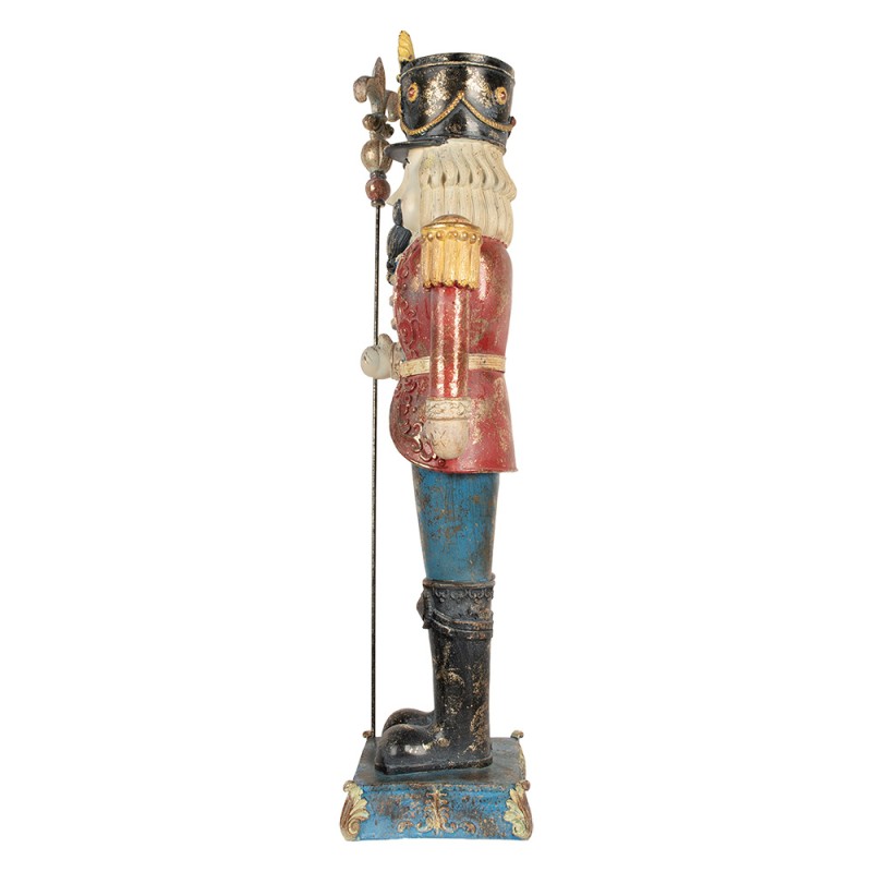Clayre & Eef Beeld Notenkraker 31x23x99 cm Blauw Kunststof