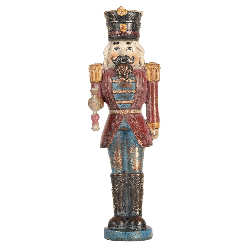 Clayre & Eef Beeld Notenkraker 7x6x21 cm Rood Kunststof