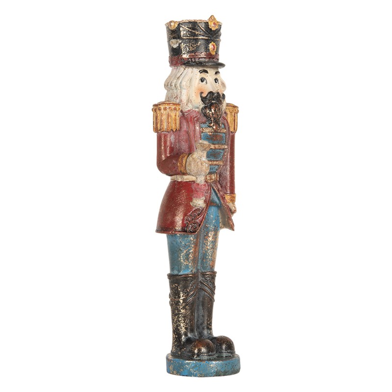 Clayre & Eef Beeld Notenkraker 7x6x21 cm Rood Kunststof