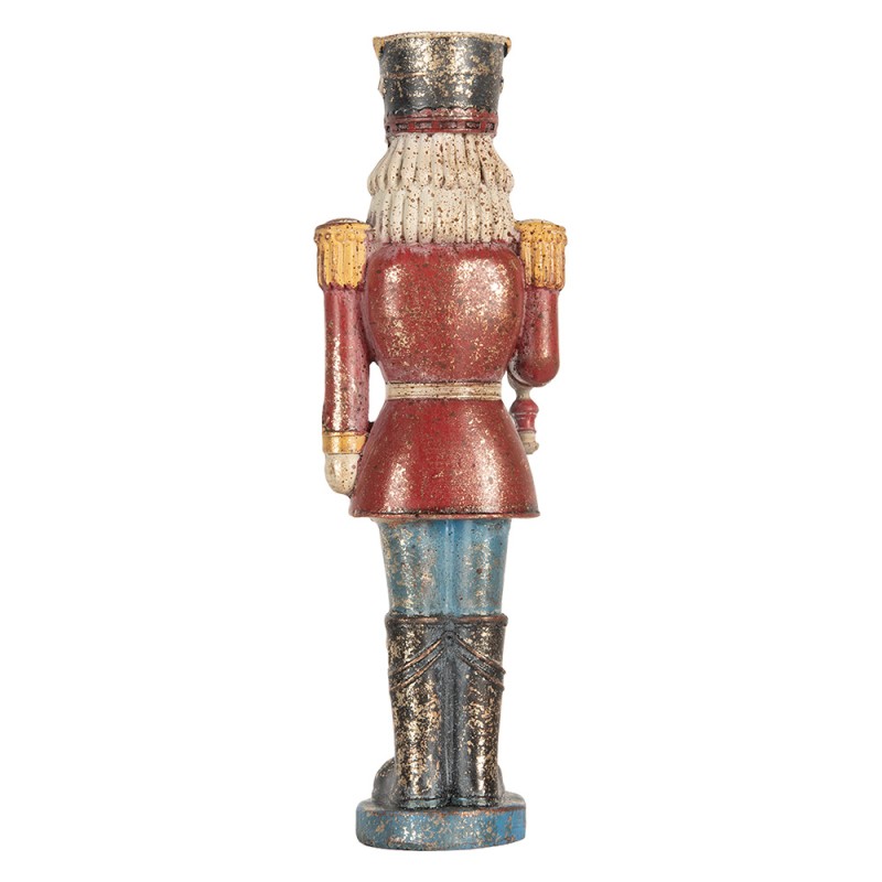 Clayre & Eef Beeld Notenkraker 7x6x21 cm Rood Kunststof