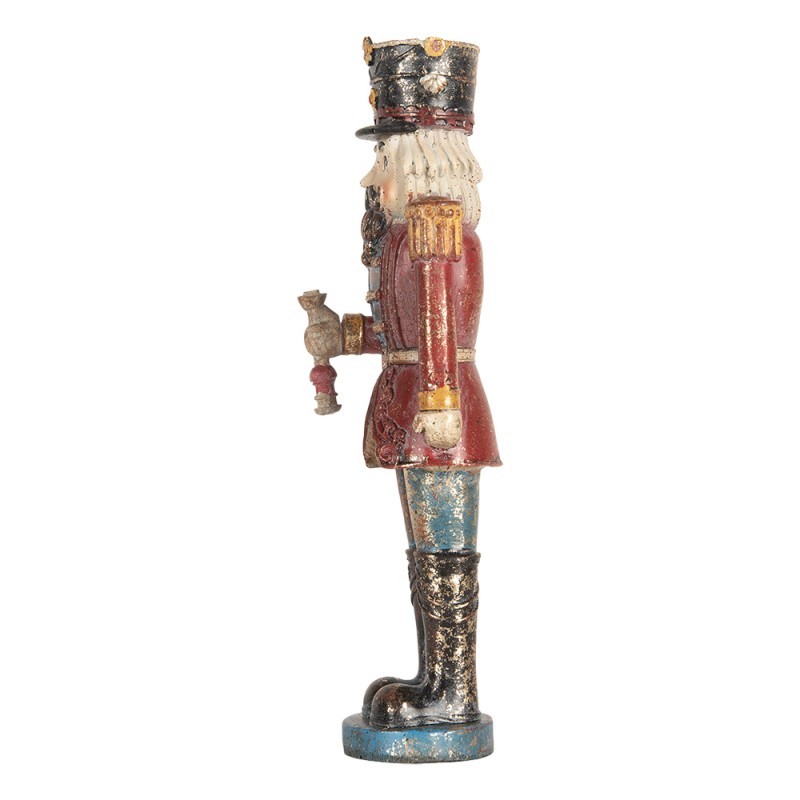Clayre & Eef Beeld Notenkraker 7x6x21 cm Rood Kunststof