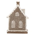 Clayre & Eef Casa di pan di zenzero con LED 16x10x23 cm Marrone Plastica