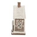 Clayre & Eef Casa di pan di zenzero con LED 16x10x23 cm Marrone Plastica