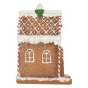 Clayre & Eef Casa di pan di zenzero con LED 15x9x20 cm Marrone Plastica