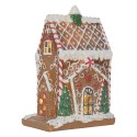 Clayre & Eef Casa di pan di zenzero con LED 15x9x20 cm Marrone Plastica