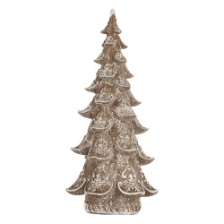 Clayre & Eef Decoration Christmas Tree 14x13x30 cm Brown Plastic