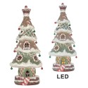 Clayre & Eef Decorazione Albero di Natale 3xAAA Marrone Plastica