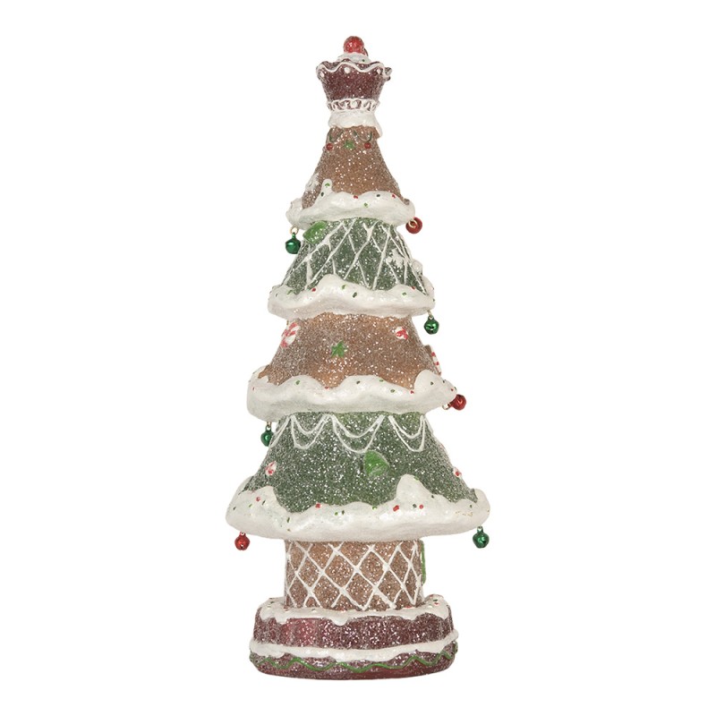 Clayre & Eef Decorazione Albero di Natale 3xAAA Marrone Plastica
