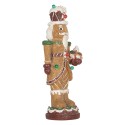Clayre & Eef Kerstdecoratie Beeld Notenkraker 3xAAA Bruin Kunststof