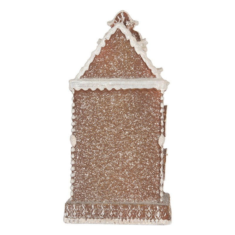 Clayre & Eef Gingerbread house met LED 3 x AAA Bruin Kunststof