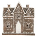 Clayre & Eef Casa di pan di zenzero con LED 26x10x25 cm Marrone Plastica