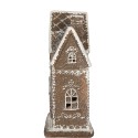 Clayre & Eef Casa di pan di zenzero con LED 26x10x25 cm Marrone Plastica